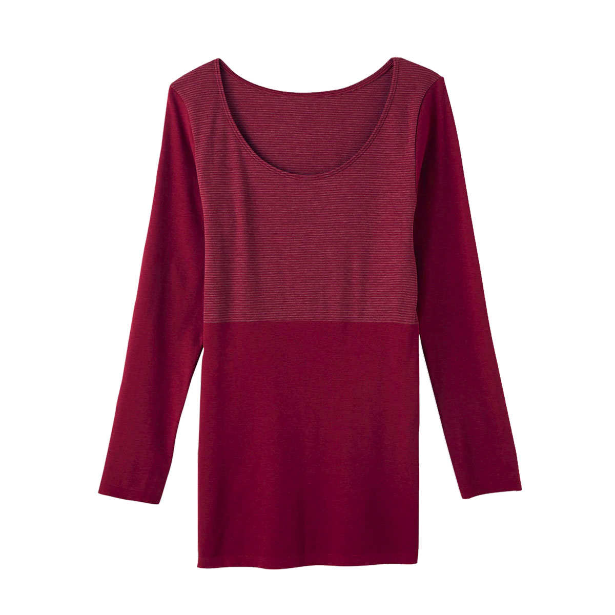 グンゼ GUNZE ホットマジック HOTMAGIC 8分袖 長袖 インナー 集中保温 発熱 シームレス 薄手 あったか(WI-ワイン-M)