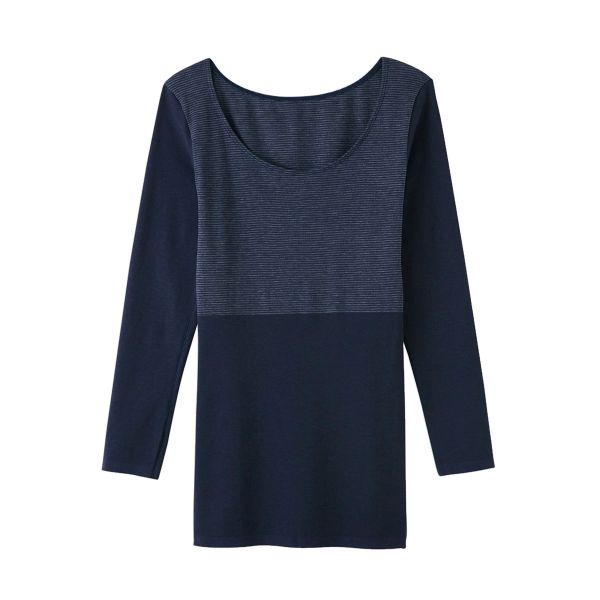 グンゼ GUNZE ホットマジック HOTMAGIC 8分袖 長袖 インナー 集中保温 発熱 シームレス 薄手 あったか