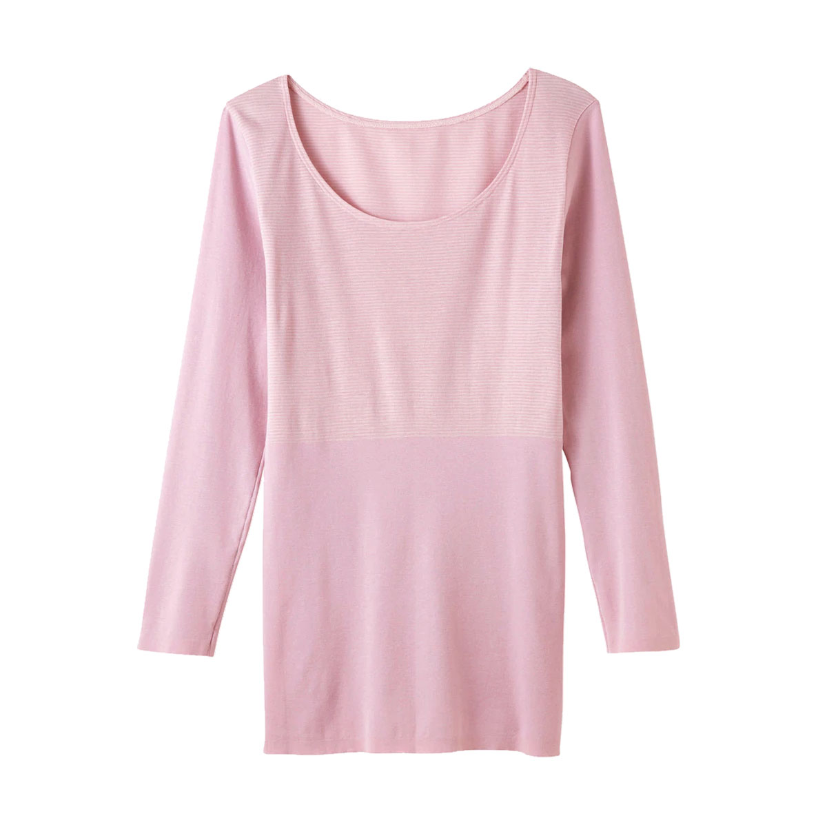 グンゼ GUNZE ホットマジック HOTMAGIC 8分袖 長袖 インナー 集中保温 発熱 シームレス 薄手 あったか(PI-ピンク-M)