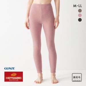 グンゼ GUNZE ホットマジック HOTMAGIC 暖めじょうず フルレングス丈 レギンス レディース インナー 保温 吸湿発熱 両面起毛