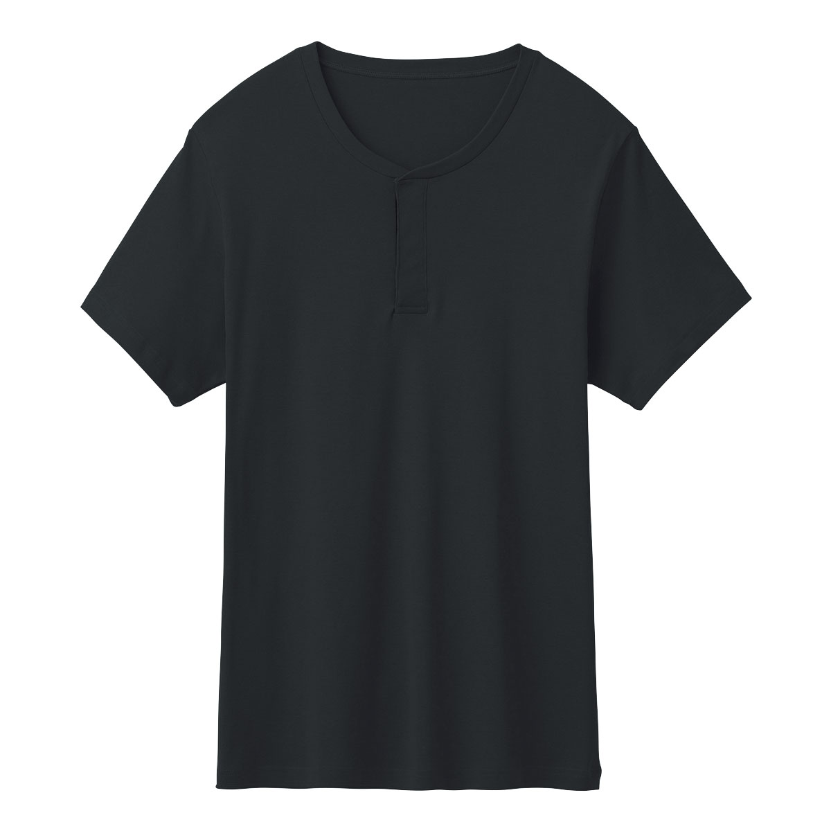 グンゼ GUNZE 着替えが楽なTシャツ 半袖イージーファスナーシャツ メンズ セルフケア エイジングサポート(BK-ブラック-M)
