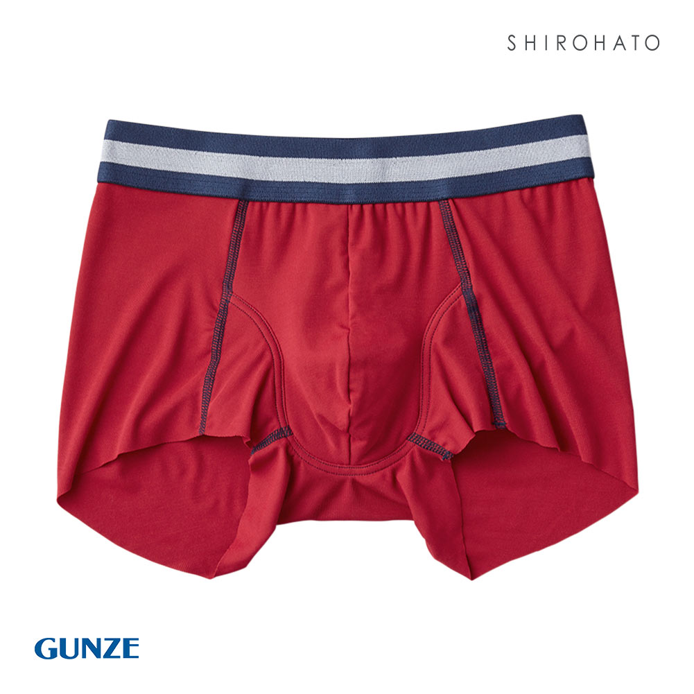 グンゼ GUNZE ネクスタイル NEXTYLE ボクサーブリーフ メンズ 前とじ 尿シミ対応(RE-レッド-M)