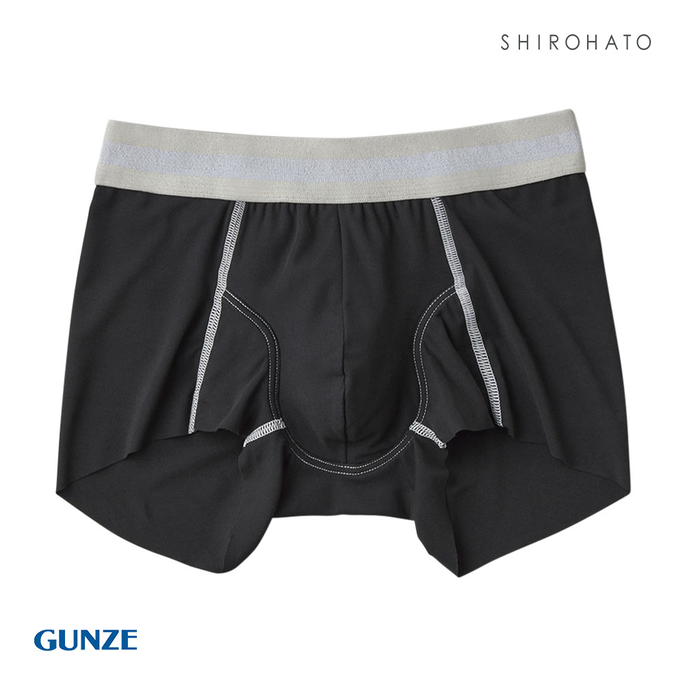 グンゼ GUNZE ネクスタイル NEXTYLE ボクサーブリーフ メンズ 前とじ 尿シミ対応(BK-ブラック-M)