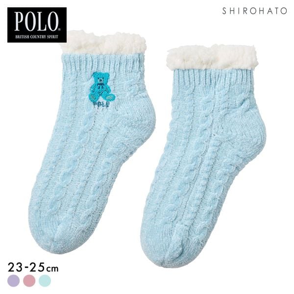 ポロ 内ボア ルームソックス レディース 靴下 婦人 POLO