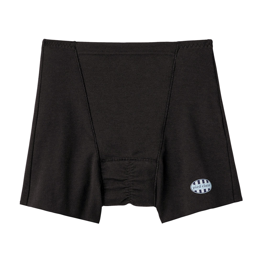 グンゼ GUNZE ピエ クレール pied clair サニタリーショーツ 吸収型 カットオフタイプ 生理用 ジュニア キッズ 単品(BK-ブラック-150)