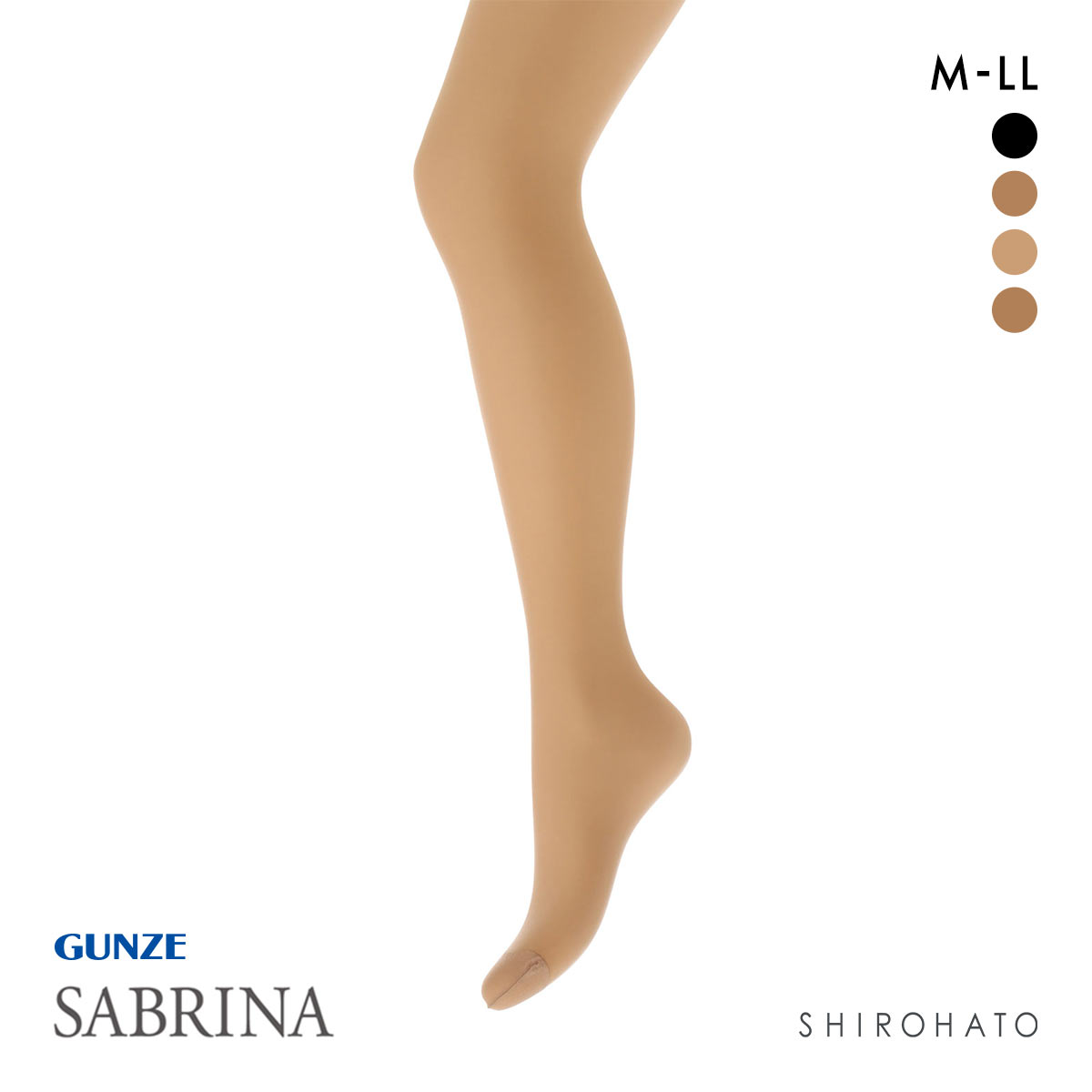 サブリナ SABRINA なめらか肌ざわり ストッキング パンスト 3足組(BE1-ベージュ1-M-L)