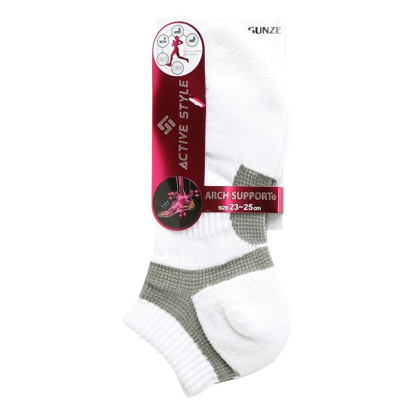 グンゼ GUNZE アクティブスタイル スニーカー丈ソックス 靴下 レディース スポーツソックス