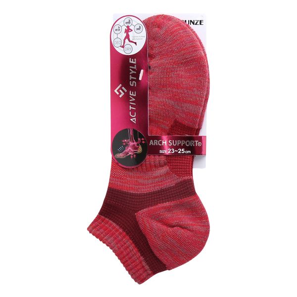 グンゼ GUNZE アクティブスタイル スニーカー丈ソックス 靴下 レディース スポーツソックス