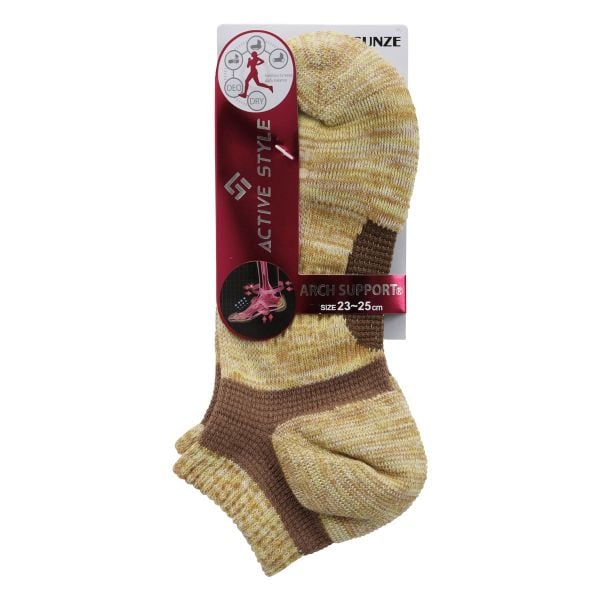 グンゼ GUNZE アクティブスタイル スニーカー丈ソックス 靴下 レディース スポーツソックス