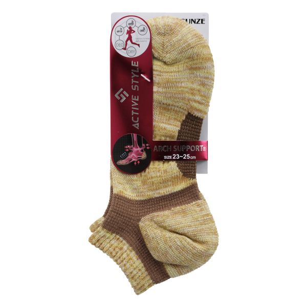 グンゼ GUNZE アクティブスタイル スニーカー丈ソックス 靴下 レディース スポーツソックス