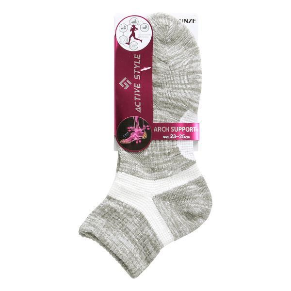 グンゼ GUNZE アクティブスタイル クルー丈 ソックス 靴下 レディース スポーツソックス