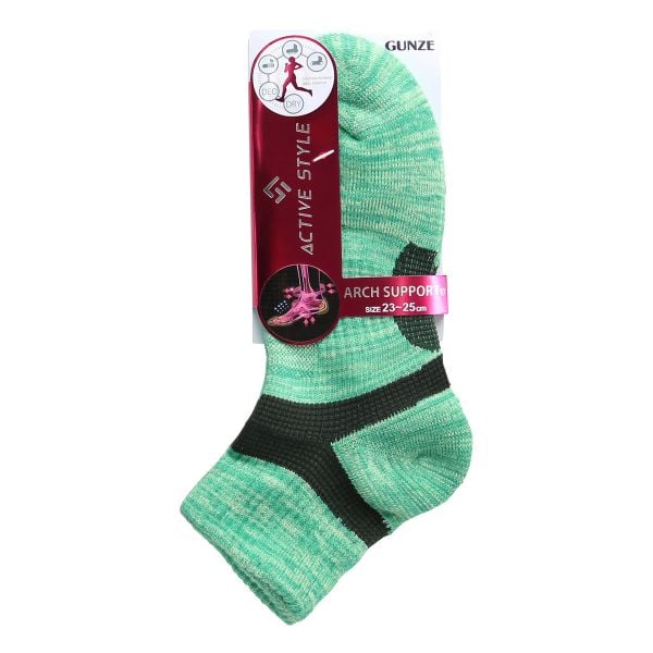 グンゼ GUNZE アクティブスタイル クルー丈 ソックス 靴下 レディース スポーツソックス