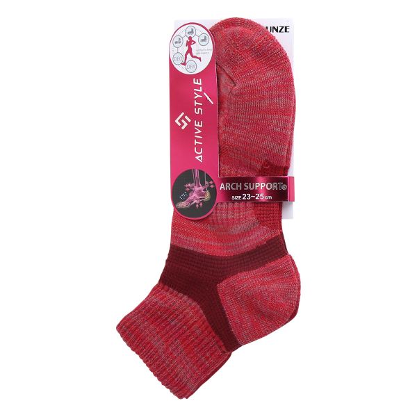 グンゼ GUNZE アクティブスタイル クルー丈 ソックス 靴下 レディース スポーツソックス