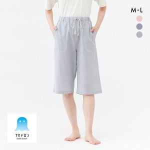 グンゼ アセドロン パンツ ストライプ 6分丈 レディース パジャマ GUNZE
