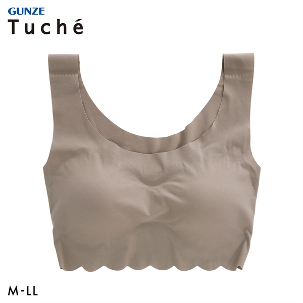 グンゼ GUNZE トゥシェ Tuche 縫い目ZERO 完全無縫製 ハーフトップ レディース ノンワイヤー ブラジャー ワイヤレスブラ 単品