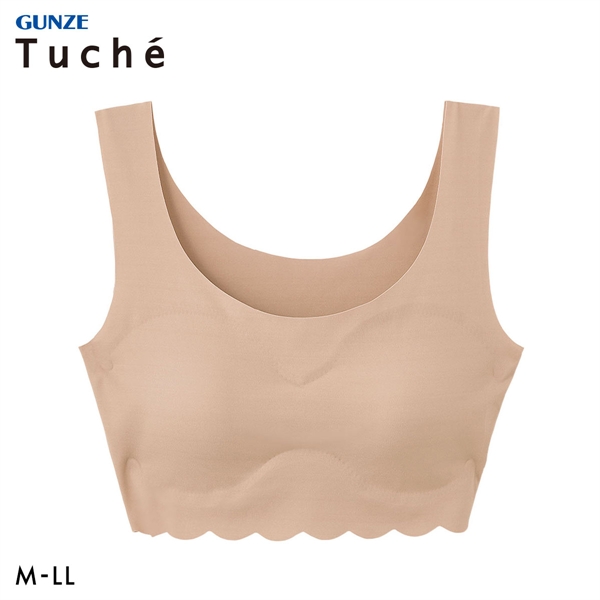 グンゼ GUNZE トゥシェ Tuche 縫い目ZERO 完全無縫製 ハーフトップ レディース ノンワイヤー ブラジャー ワイヤレスブラ 単品