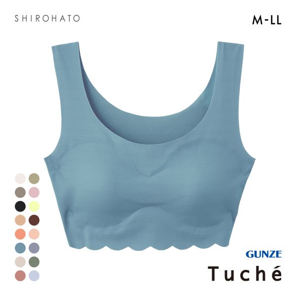 グンゼ GUNZE トゥシェ Tuche 縫い目ZERO 完全無縫製 ハーフトップ レディース ノンワイヤー ブラジャー ワイヤレスブラ 単品