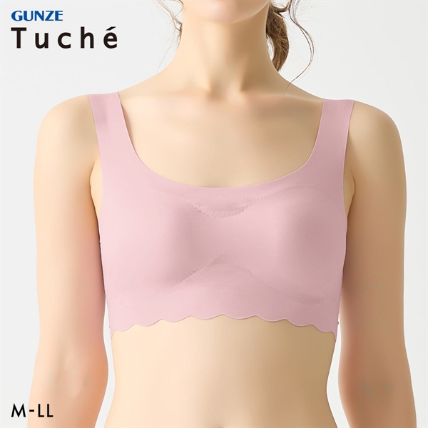 グンゼ GUNZE トゥシェ Tuche 縫い目ZERO 完全無縫製 ハーフトップ レディース ノンワイヤー ブラジャー ワイヤレスブラ 単品