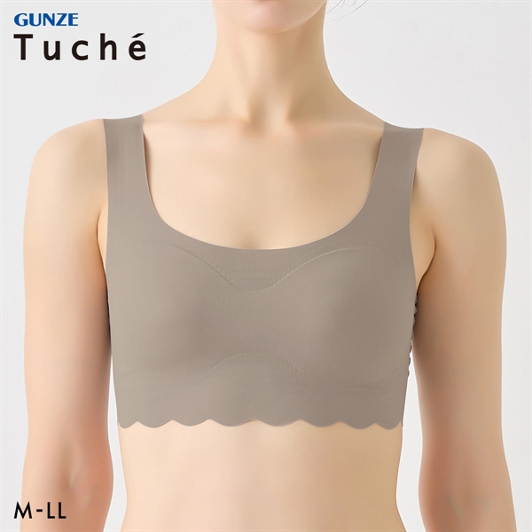 グンゼ GUNZE トゥシェ Tuche 縫い目ZERO 完全無縫製 ハーフトップ レディース ノンワイヤー ブラジャー ワイヤレスブラ 単品