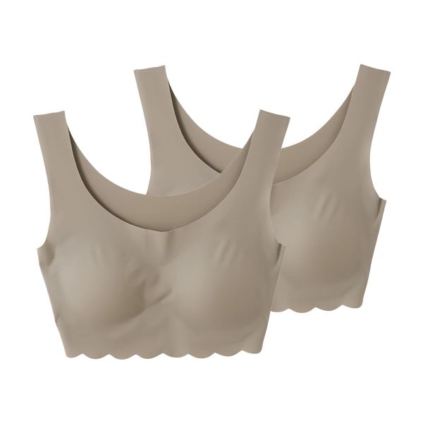 グンゼ GUNZE トゥシェ Tuche 縫い目ZERO 完全無縫製 ハーフトップ 2枚セット レディース ノンワイヤー ブラジャー ワイヤレスブラ