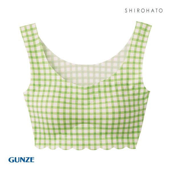 グンゼ GUNZE トゥシェ Tuche 縫い目0 ハーフトップ ノンワイヤー プリントタイプ ブラジャー ワイヤレスブラ 単品