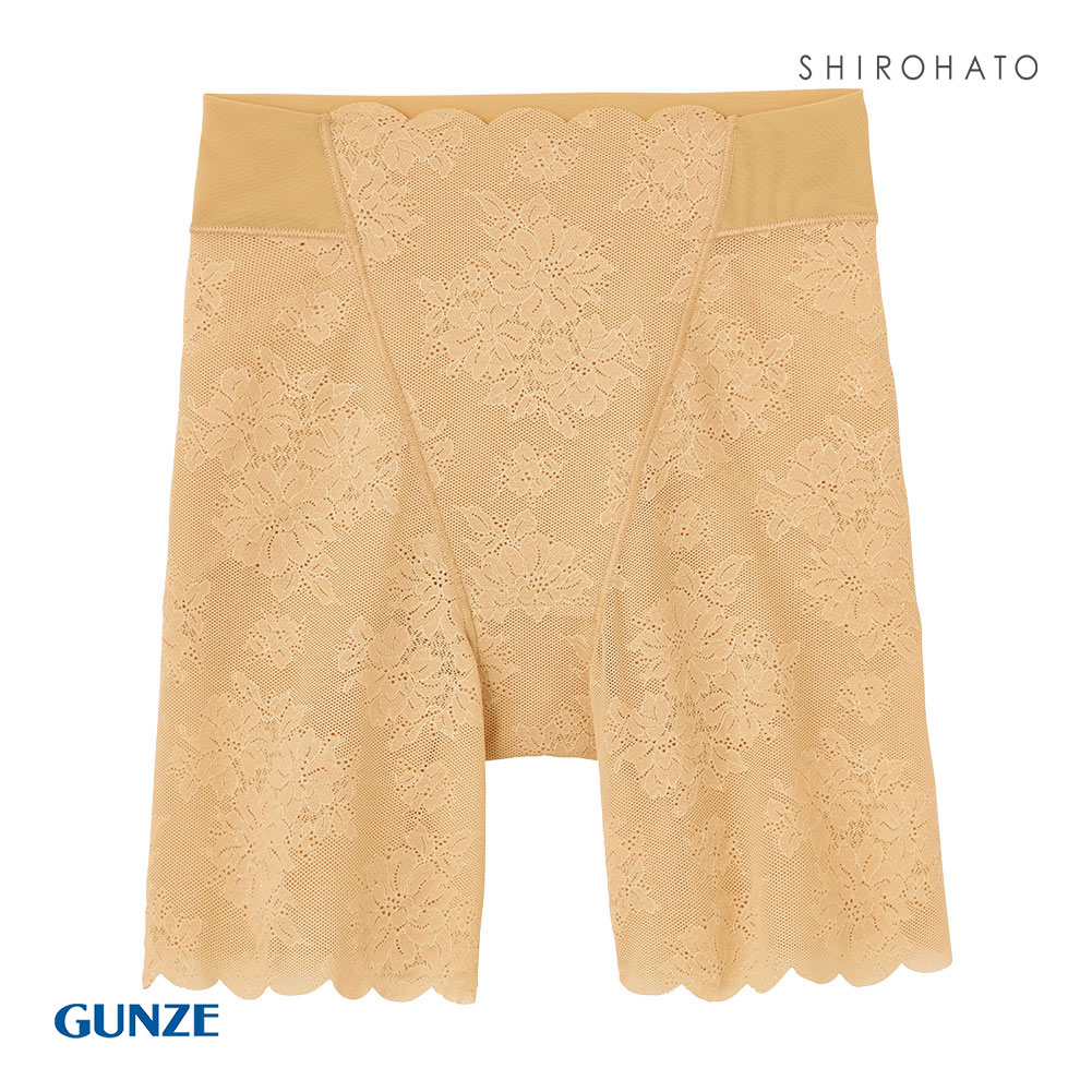 グンゼ GUNZE トゥシェ Tuche ミューズメーカー MUSE MAKER くびれくっきり ロングガードル お腹押さえ ヒップアップ(BE-ベージュ-M)