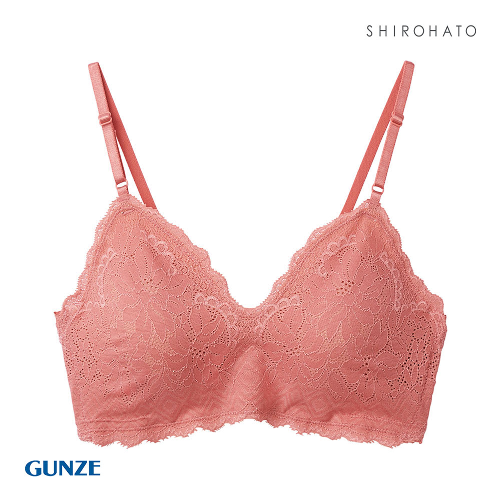 グンゼ GUNZE トゥシェ Tuche ミューズメーカー MUSE MAKER ブラジャー 脇肉シェイプ ブラレット ノンワイヤー(PE-ピーチ-M)