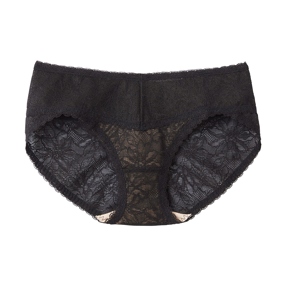 グンゼ GUNZE トゥシェ Tuche more more sheer BRA ペアショーツ スタンダード レギュラー 単品(BK-ブラック-M)