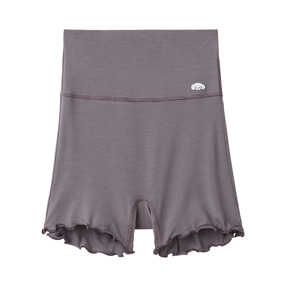 グンゼ GUNZE トゥシェ Tuche NIGHT ハラマキ付 ショーツ レディース 腹巻 1分丈 レーヨン混(CGY-チャコールグレー-M)