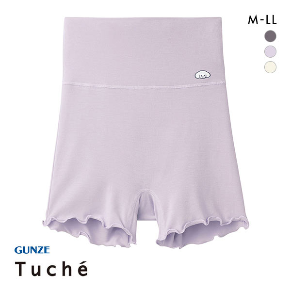 グンゼ GUNZE トゥシェ Tuche NIGHT ハラマキ付 ショーツ レディース 腹巻 1分丈 レーヨン混