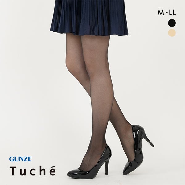グンゼ GUNZE トゥシェ Tuche シャイニーメッシュ ストッキング 日本製