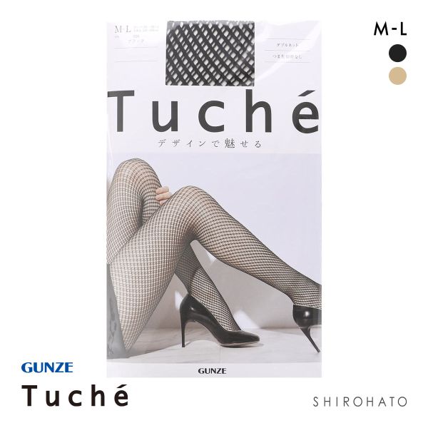 グンゼ Tuche ダブルネット ストッキング レディース 網タイツ GUNZE トゥシェ