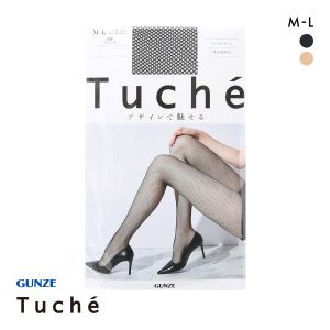 グンゼ トゥシェ デザインで魅せる ラッセルネット ストッキング パンスト GUNZE Tuche