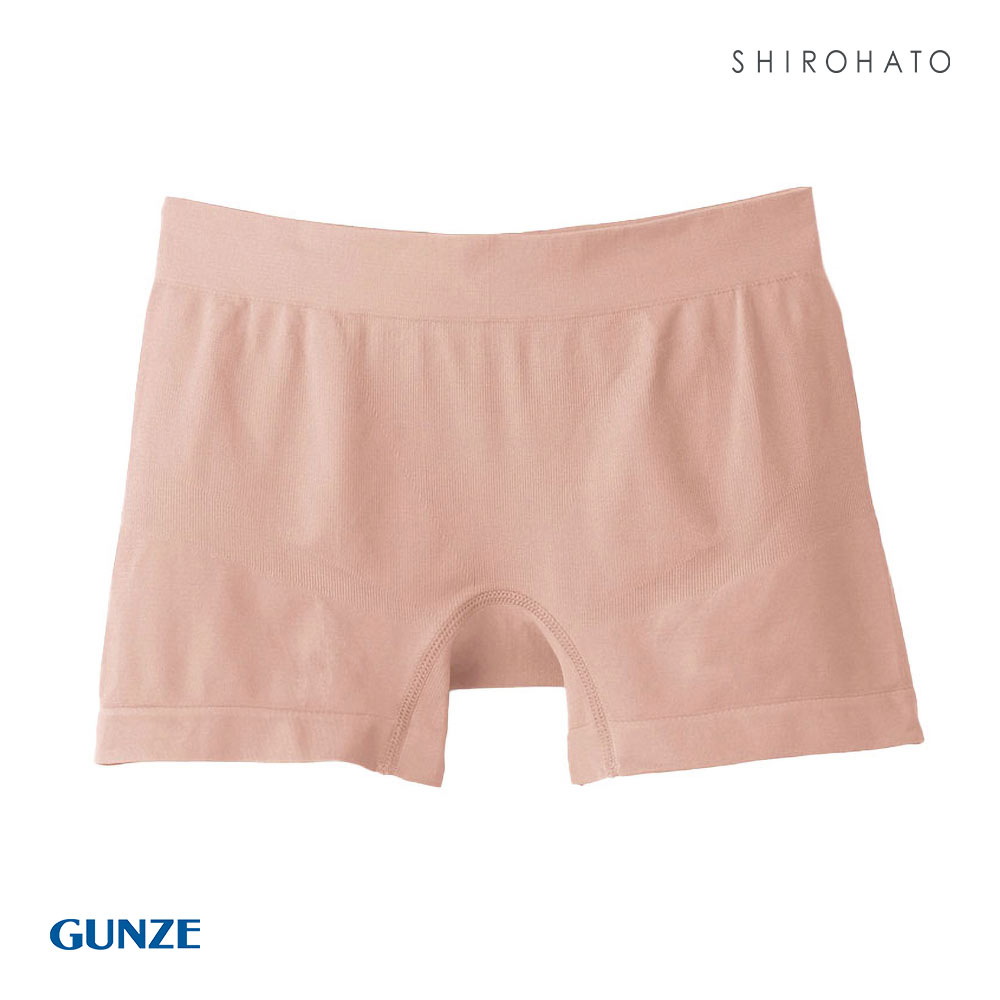 グンゼ GUNZE トゥシェ Tuche 3D立体成型編み ハイゲージ ショーツ ボクサー 一分丈 単品(LPI-薄ピンク-M)