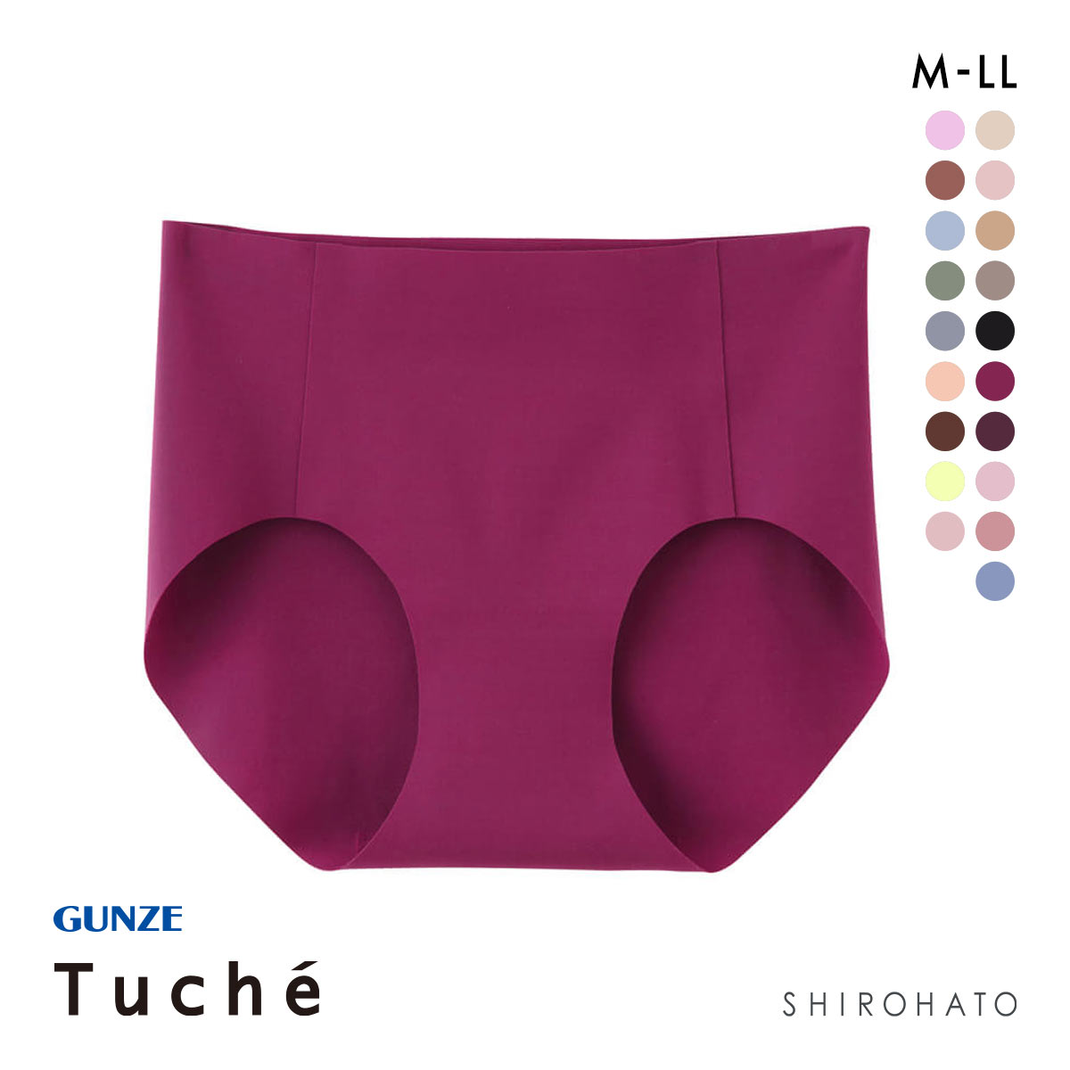 グンゼ GUNZE トゥシェ Tuche 縫い目0 ハーフショーツ(RO-ローズ-M)
