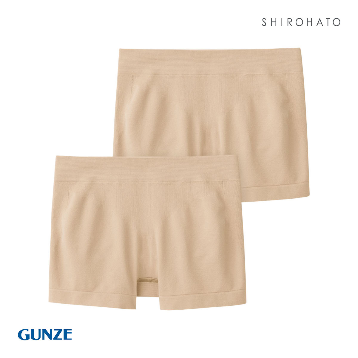 グンゼ GUNZE トゥシェ Tuche 3D立体成型編み ボクサー 一分丈 ショーツ 2枚セット(BE-ベージュ-M)