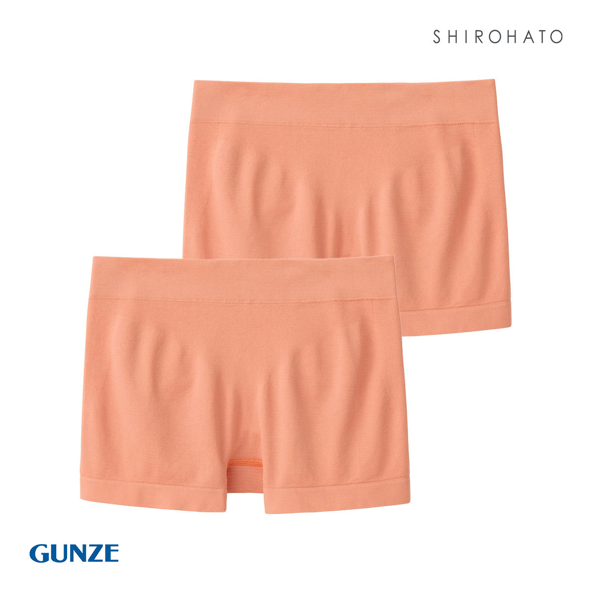 グンゼ GUNZE トゥシェ Tuche 3D立体成型編み ボクサー 一分丈 ショーツ 2枚セット(PE-ピーチ-M)