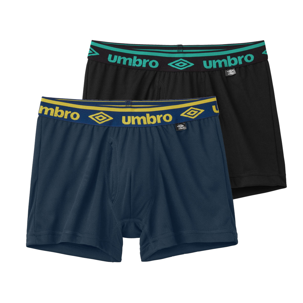 アンブロ UMBRO 2P ボクサーパンツ 2枚組 メンズ ソリッド 前