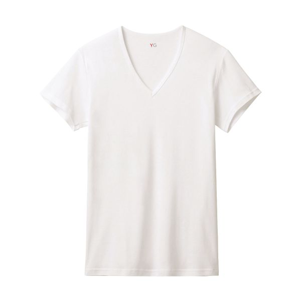 グンゼ GUNZE ワイジー YG ネクストラ NextRA+ DRY∞DEO Vネック Tシャツ メンズ 半袖 綿100％ 吸汗速乾 汗臭ケア