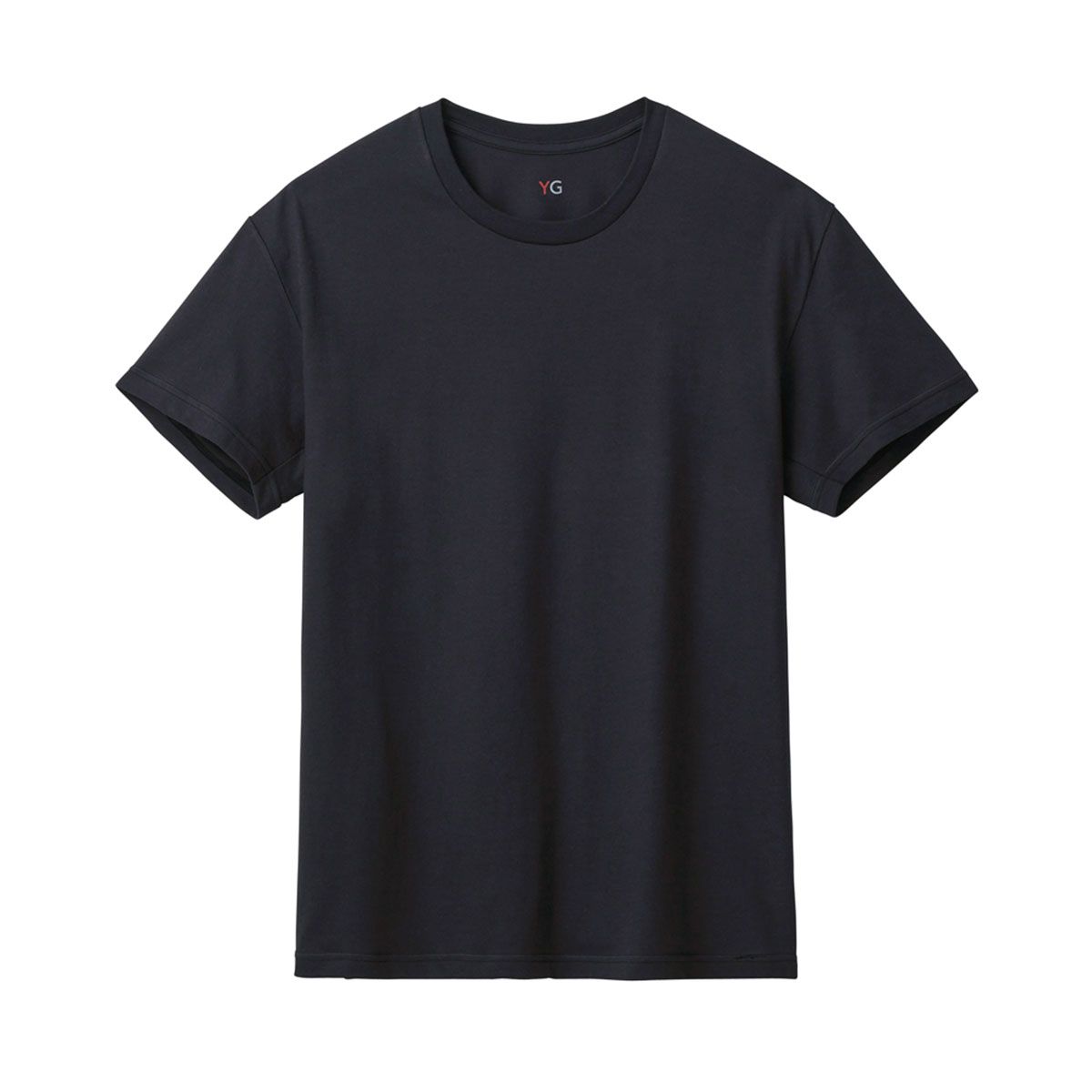 グンゼ GUNZE ワイジー YG ネクストラ NextRA+ DRY∞DEO クルーネック 半袖 Tシャツ メンズ 綿100％ 天竺 吸汗速乾 汗臭ケア(BK-ブラック-M)