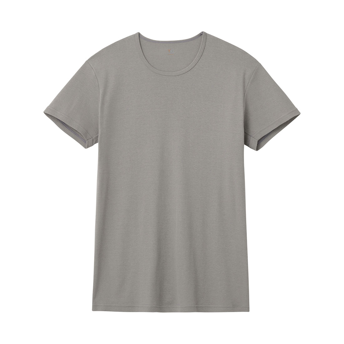 グンゼ GUNZE ワイジー YG ネクストラ NextRA+ WARM∞DEO クルーネック Tシャツ メンズ 半袖 綿100％ 発熱綿 抗菌ブロック(GY-グレー-M)