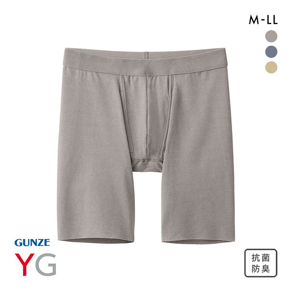 グンゼ GUNZE ワイジー YG ネクストラ NextRA+ カットオフ CUT OFF ロング ボクサーパンツ メンズ 前開き 抗菌防臭 日本製