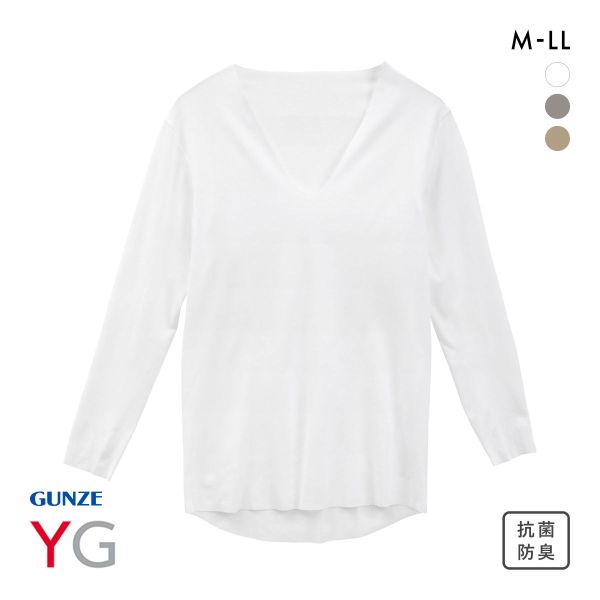 グンゼ ワイジー Vネック ロングスリーブシャツ GUNZE YG