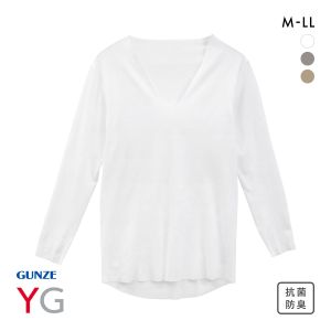 グンゼ ワイジー Vネック ロングスリーブシャツ GUNZE YG