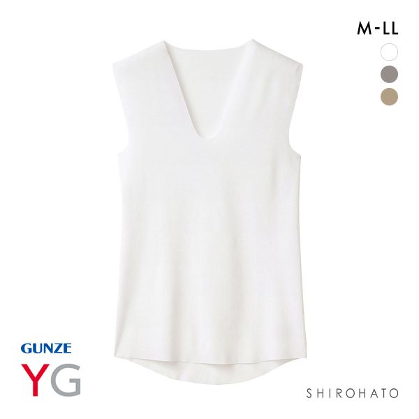 グンゼ ワイジー Vネック スリーブレスシャツ GUNZE YG