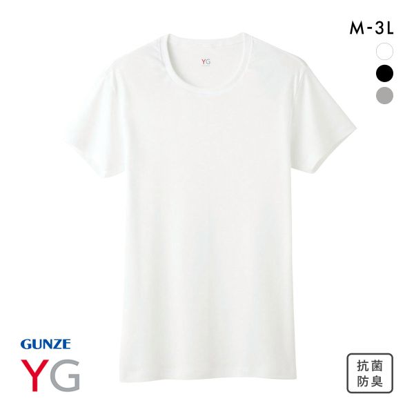 グンゼ GUNZE ワイジー YG コットン100％ クルーネック Tシャツ メンズ 定番 ベーシック オールシーズン