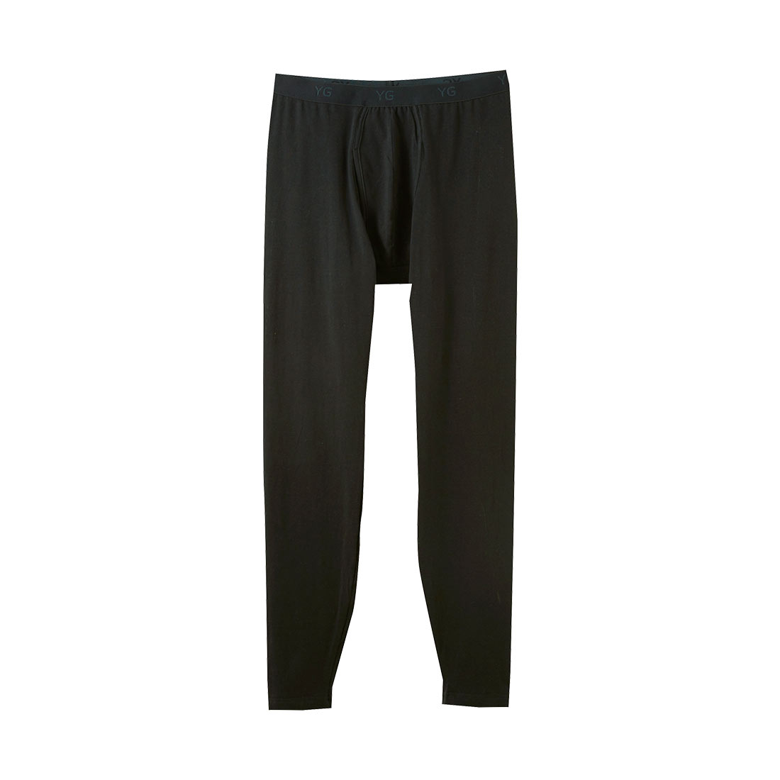 グンゼ GUNZE ワイジー YG ダブルホット タイツ メンズ ボトムス 前あき インナー あったか 保温 前開き(BK-ブラック-M)