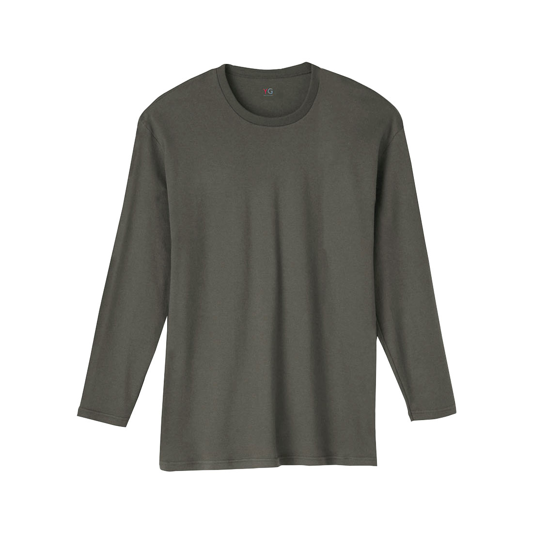 グンゼ GUNZE ワイジー YG ダブルホット クルーネック 9分袖 長袖 シャツ メンズ インナー あったか 保温(CGY-チャコールグレー-M)