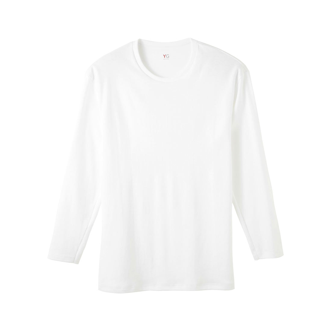 グンゼ GUNZE ワイジー YG ダブルホット クルーネック 9分袖 長袖 シャツ メンズ インナー あったか 保温(WH-ホワイト-M)