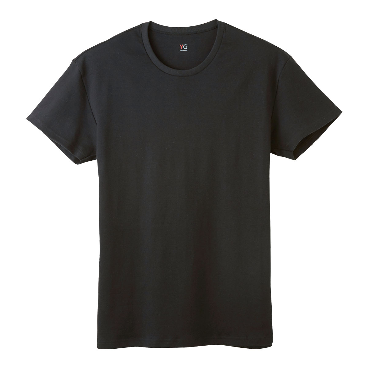 グンゼ GUNZE ワイジー YG ダブルホット クルーネック 半袖 Tシャツ メンズ インナー あったか 保温(BK-ブラック-M)